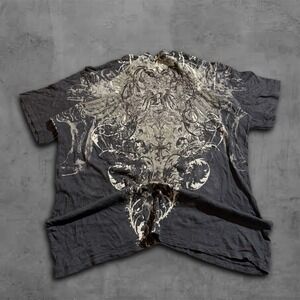 Y2k Affliction Like Distressed Grunge Archive Syle Graphic Y2k wings design Sz M